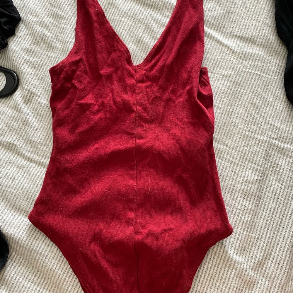 Red bodysuit